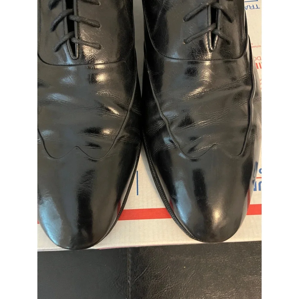 Sandro Moscoloni  Black Leather Oxford Dress Shoes